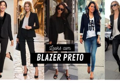 brazer preto feminino ideias de look - capa looklover