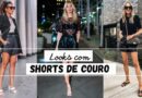 shorts de couro style outfit capa