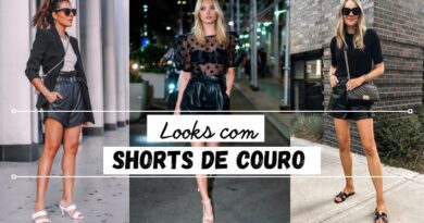 shorts de couro style outfit capa